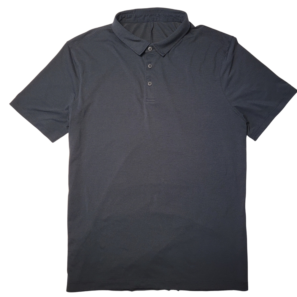 lululemon Navy Evolution Short-Sleeve Polo Shirt - Picture 2 of 5